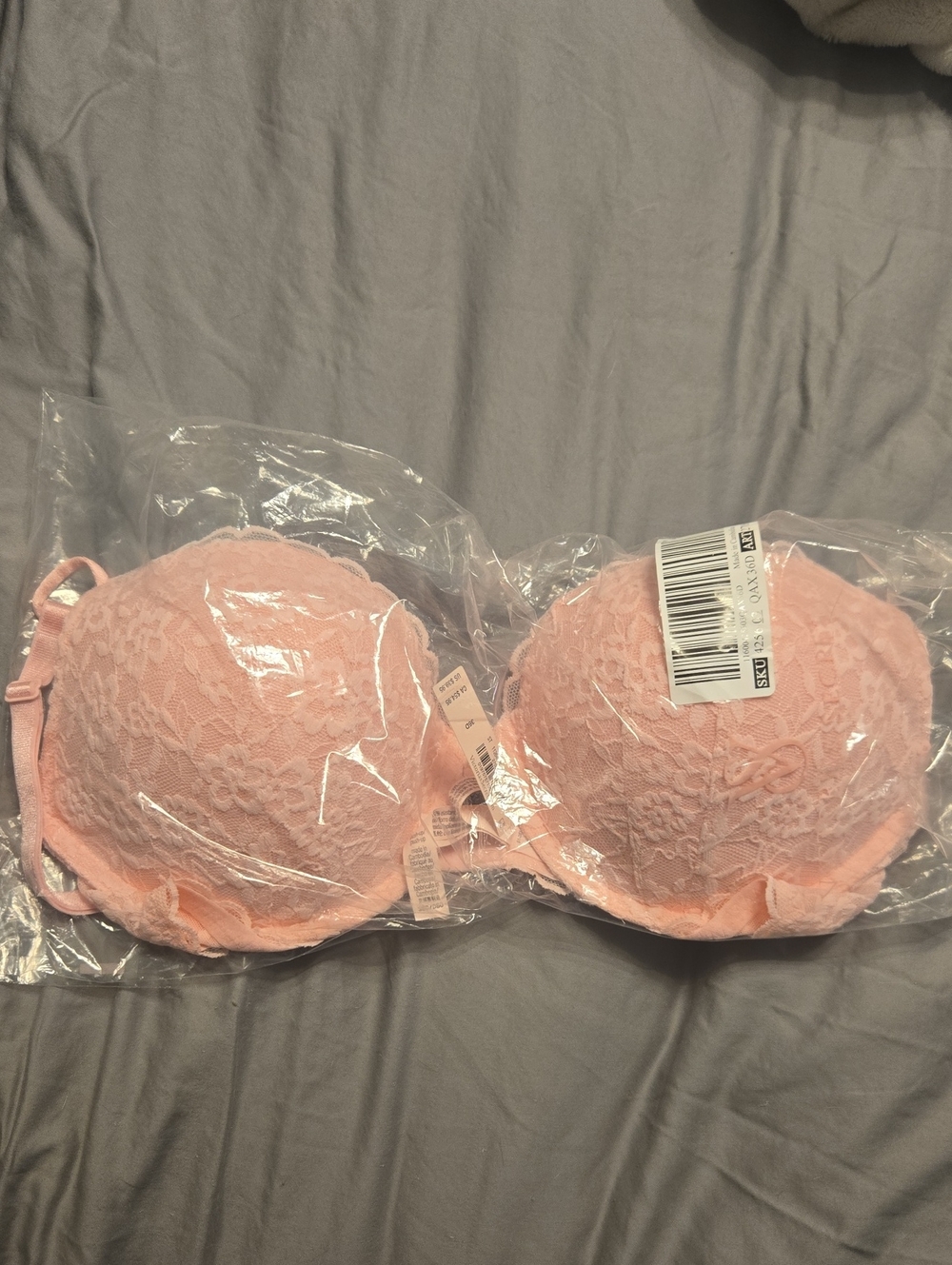 Victoria's Sectet Lace Push-Up Bra - Pink